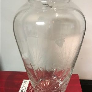 Crystal Vase 10” tall